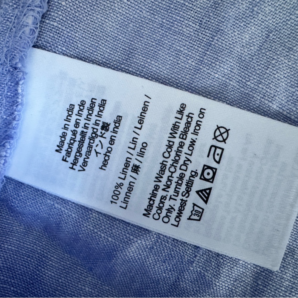 J. Crew New Capitaine shirt in Baird McNutt Irish linen - Picture 3 of 3